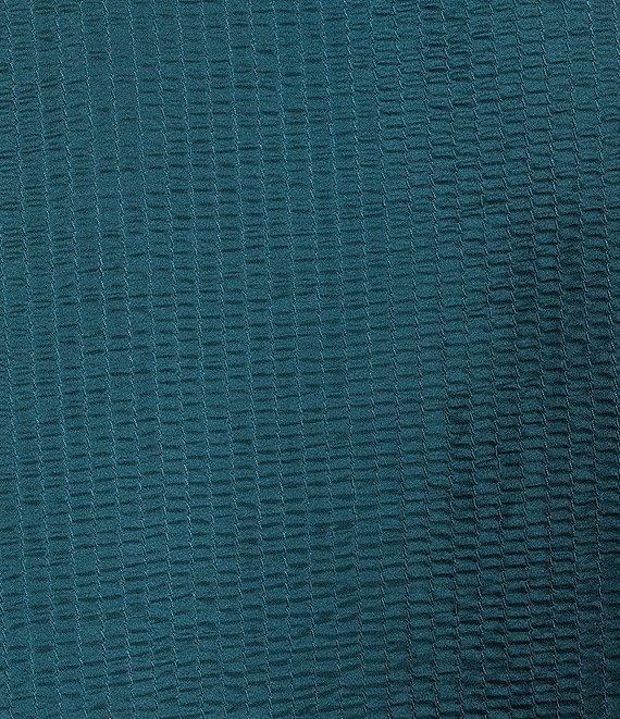 Eileen Fisher Quilted Silk Round Neck Long Sleeve Jacket Product Image