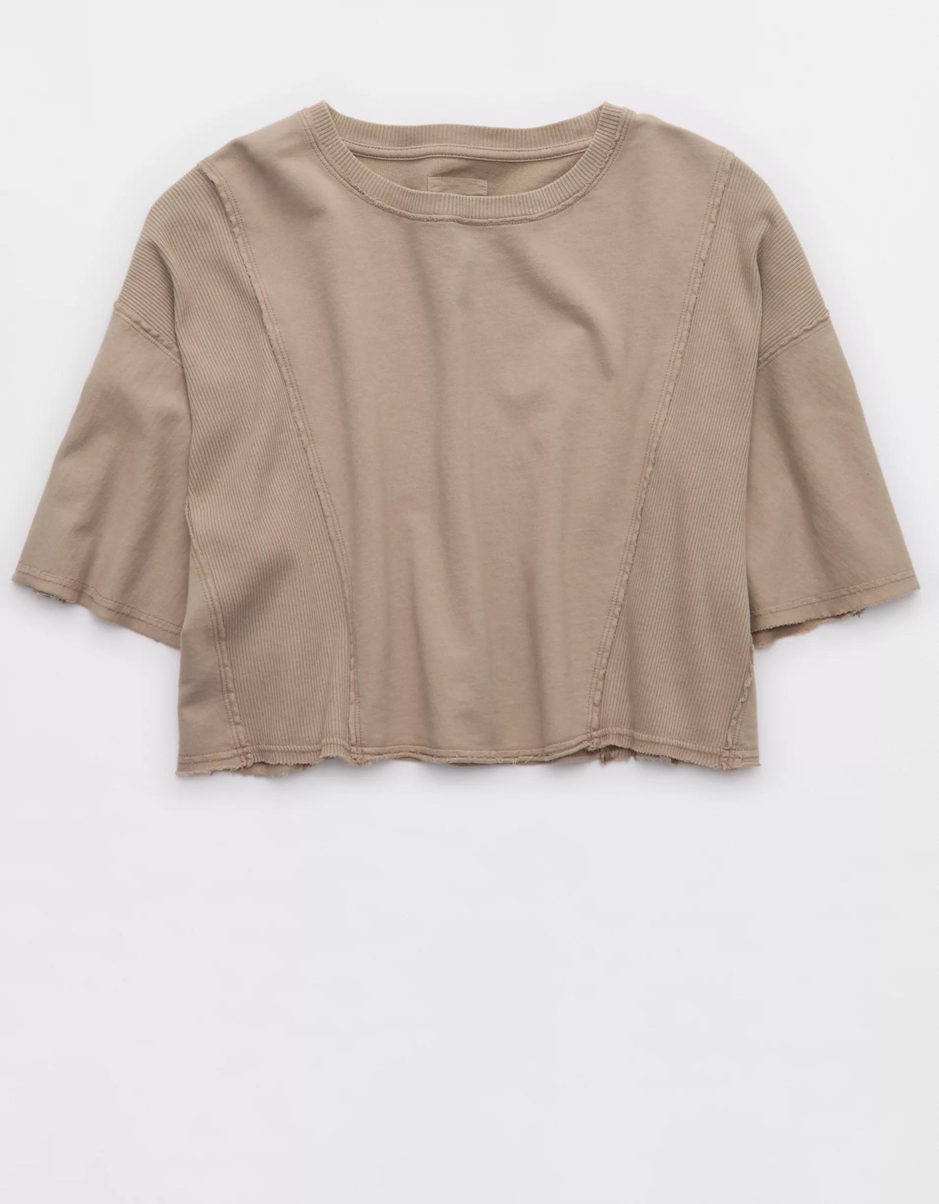Aerie Let Loose Fleece T-Shirt Product Image