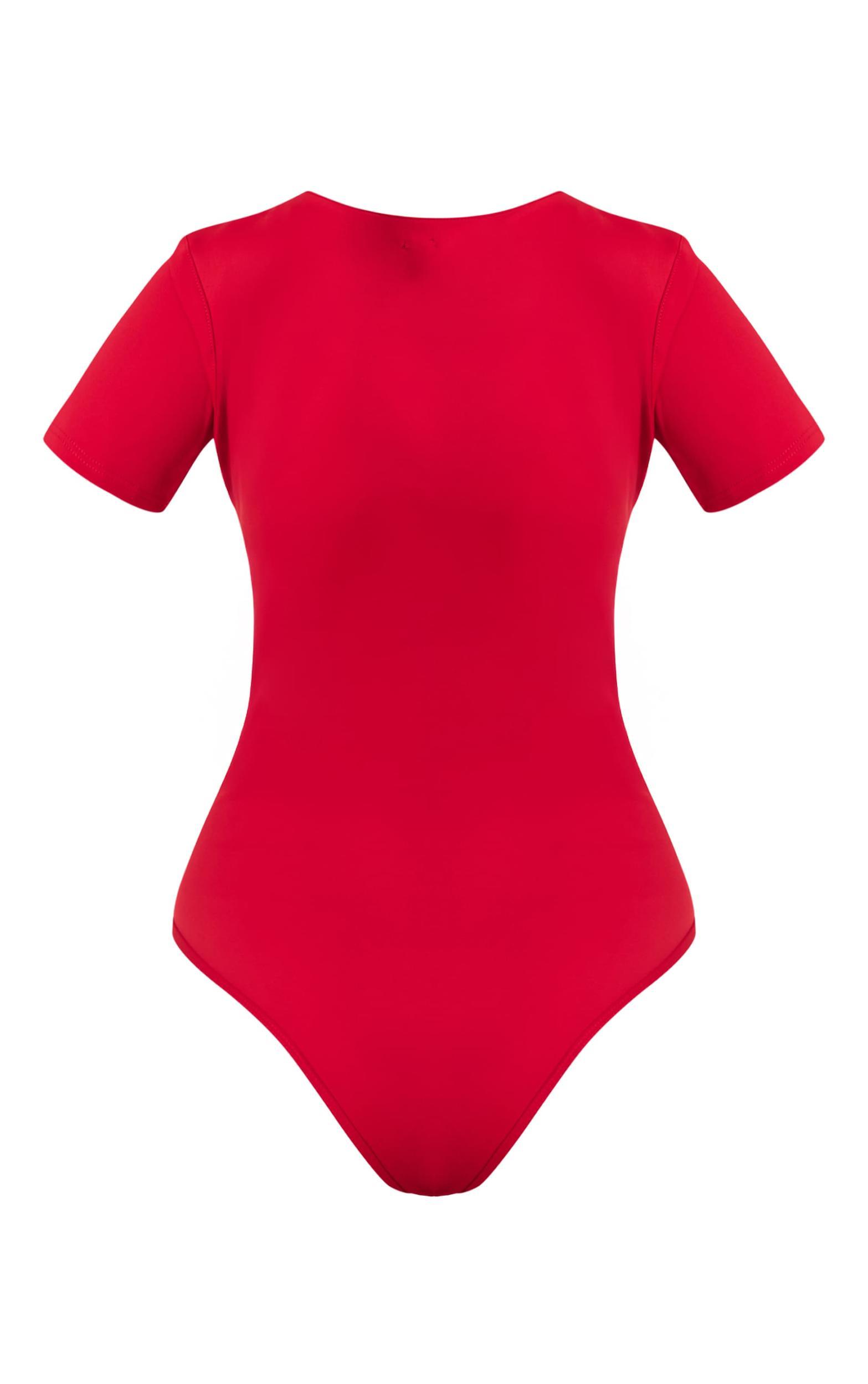 Blue Mesh Cut Out Diamante Bodysuit Product Image