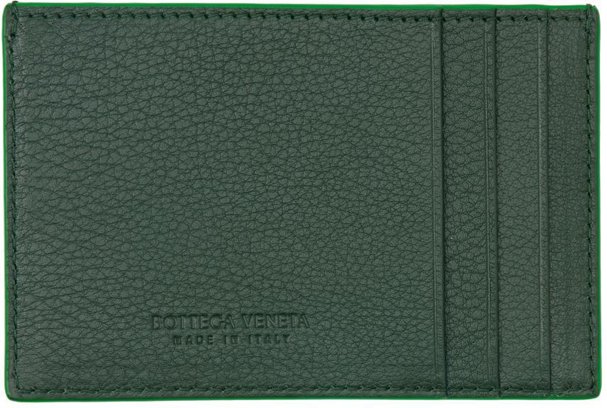 BOTTEGA VENETA Green Credit Card Holder In 3068 Raintree-par/ra Product Image