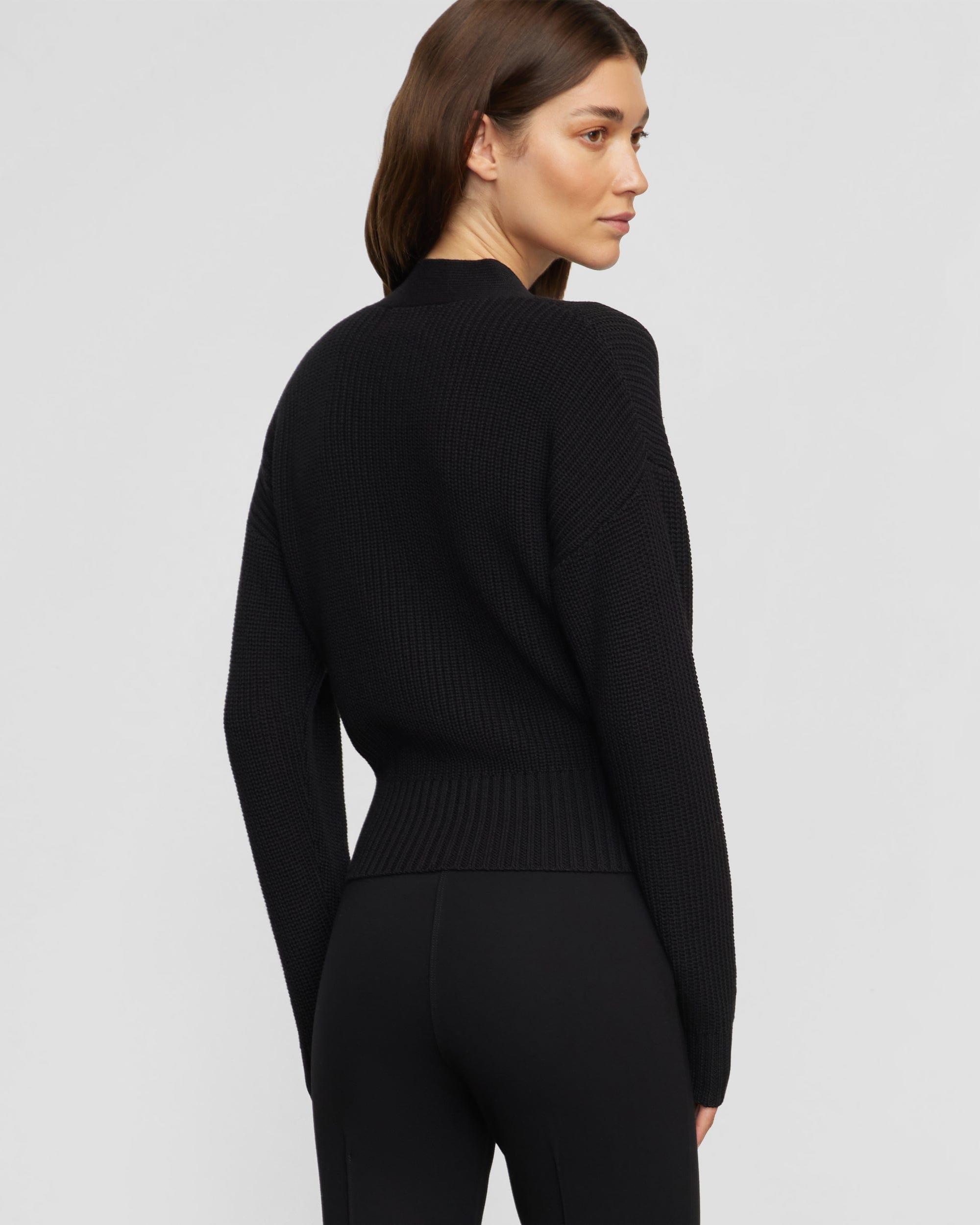 Maren Cropped V-Neck Sweater Product Image