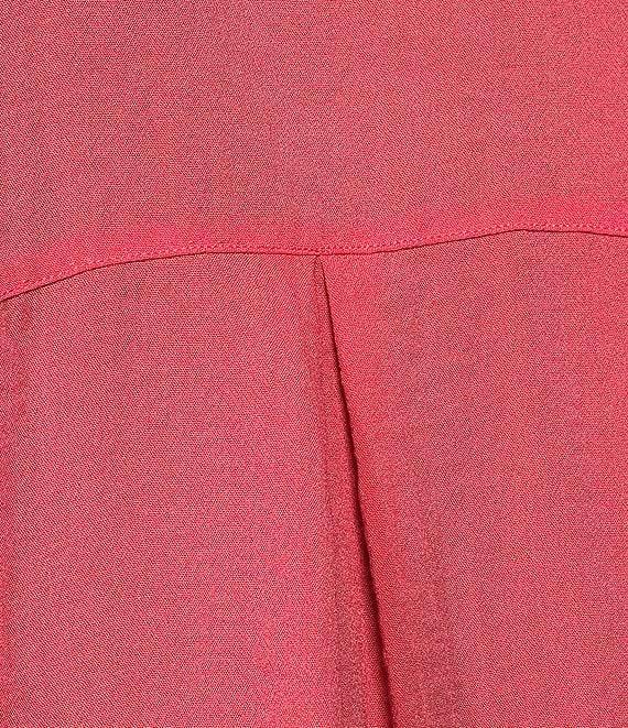 John Mark Wire Collar Short Dolman Sleeve Button-Front Camp Shirt Product Image