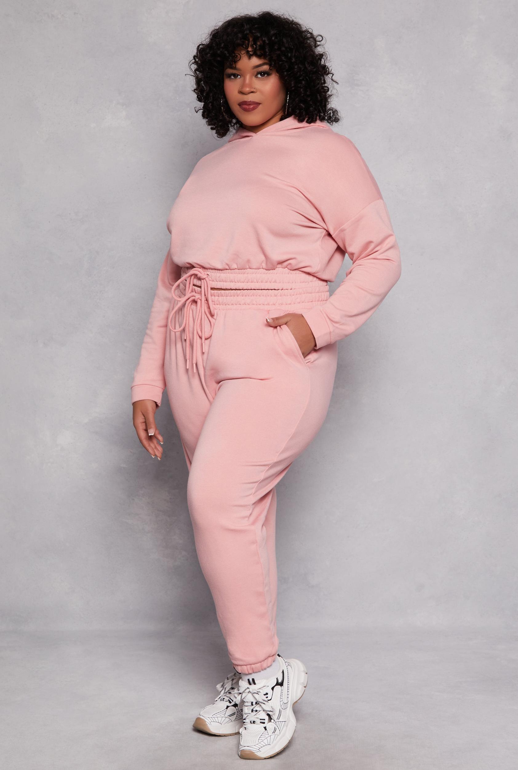Womens Plus Size Iris Fleece Drawstring Sweatpants Product Image