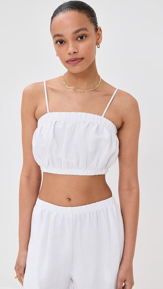LE BOP Camille Cropped Linen Top | Shopbop Product Image