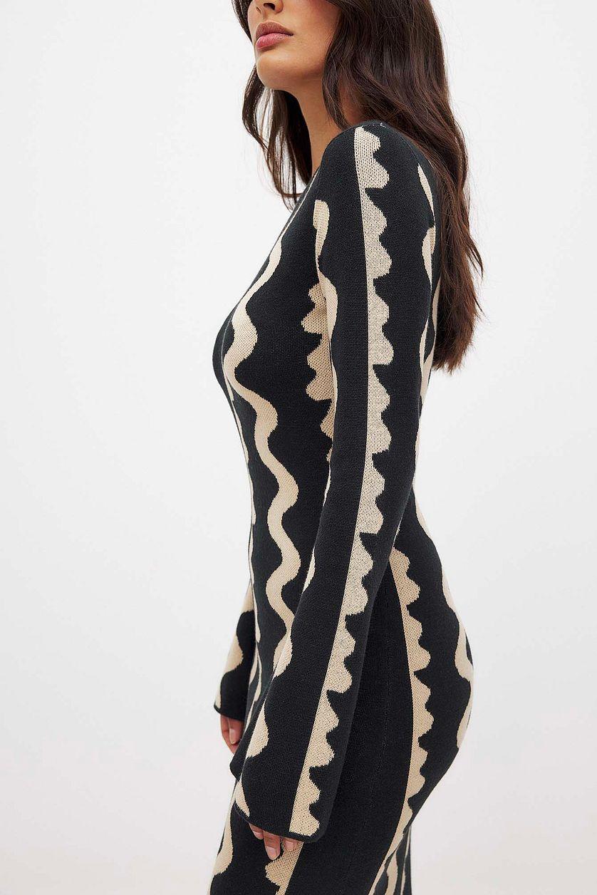 Jacquard Knitted Maxi Dress Product Image