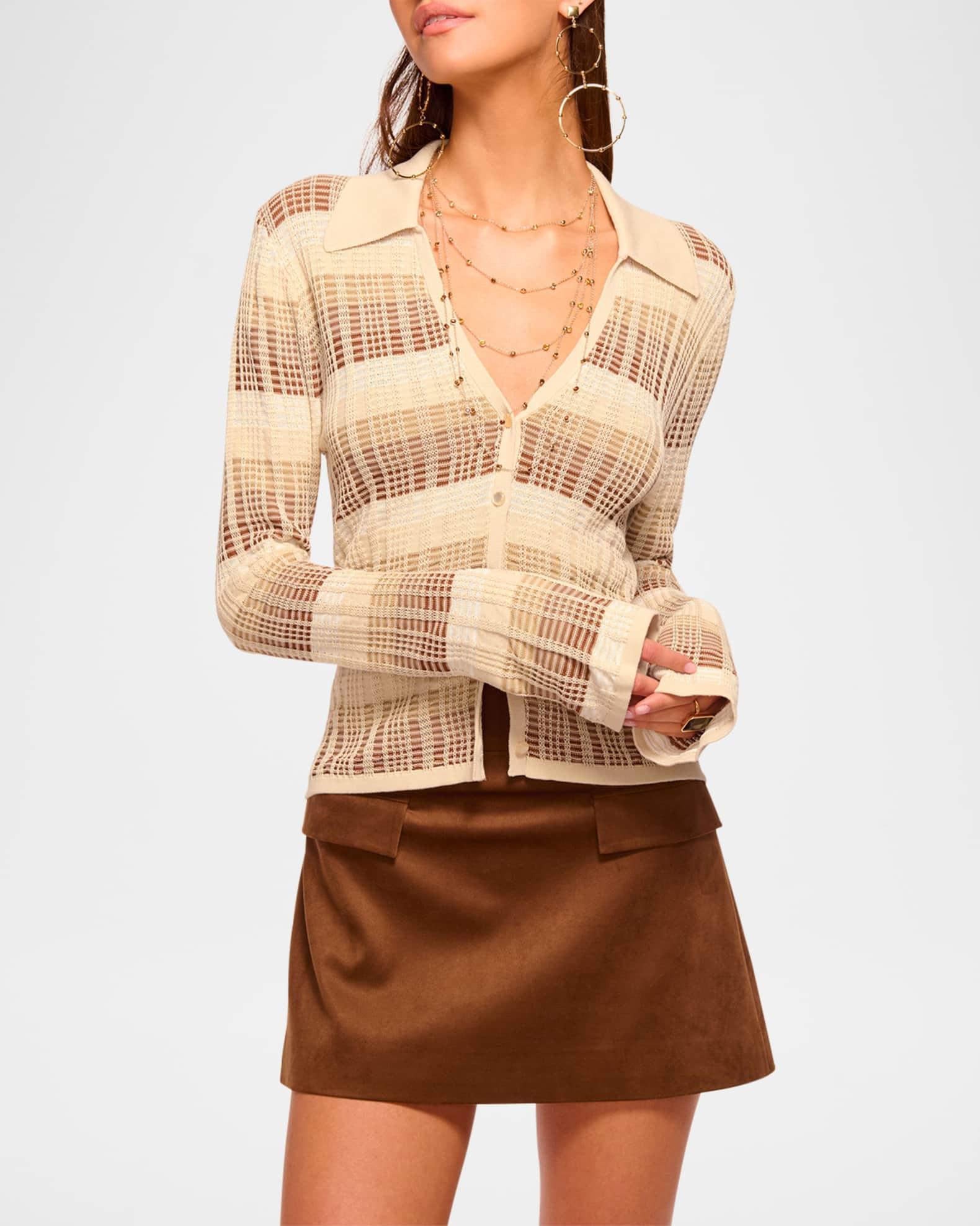 Ivana Plaid Cardigan Product Image
