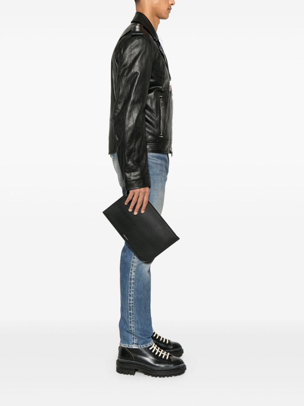 logo-lettering clutch bag Product Image