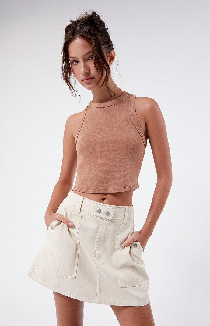 Women's Belted A-Line Mini Skirt Product Image