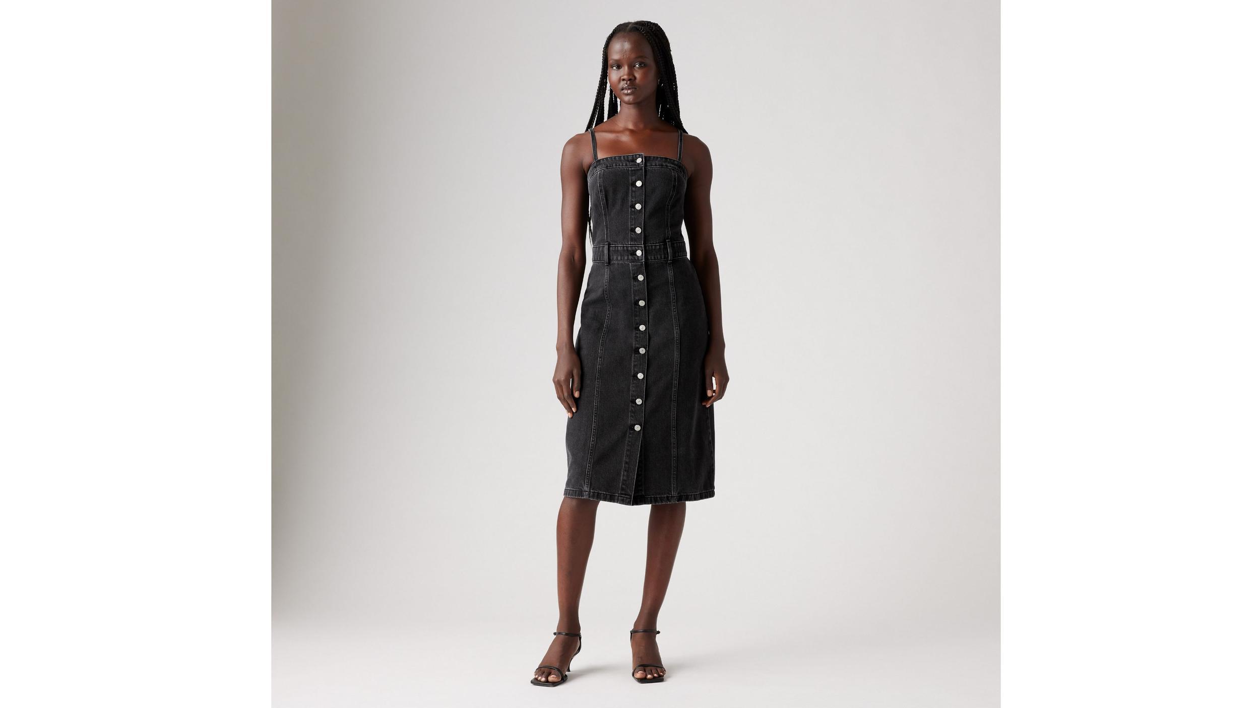 Denim Bustier Dress Product Image