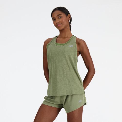 New Balance New Balance Women's Athletics Tank (Neo Flame Heather) Women's Clothing Product Image