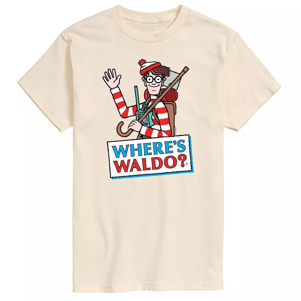 Mens Wheres Waldo Logo Graphic Tee Ivory Product Image