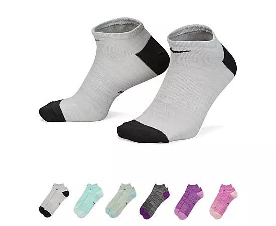 Nike Womens Everyday Lightweight No Show Socks 6 Pairs Product Image