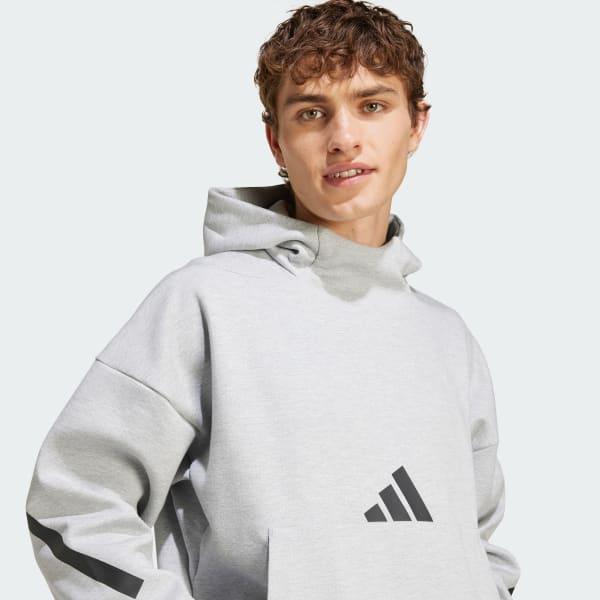 adidas Z.N.E. Hoodie Medium Grey Heather S Mens Product Image