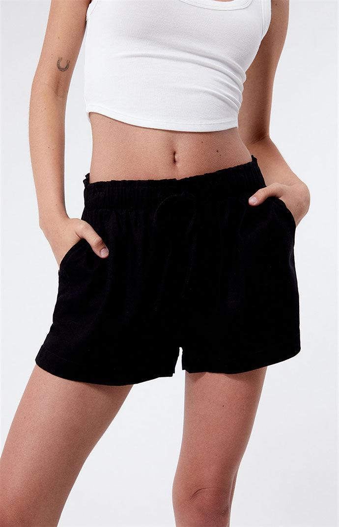 Women's Linen Elastic Waist Shorts Product Image