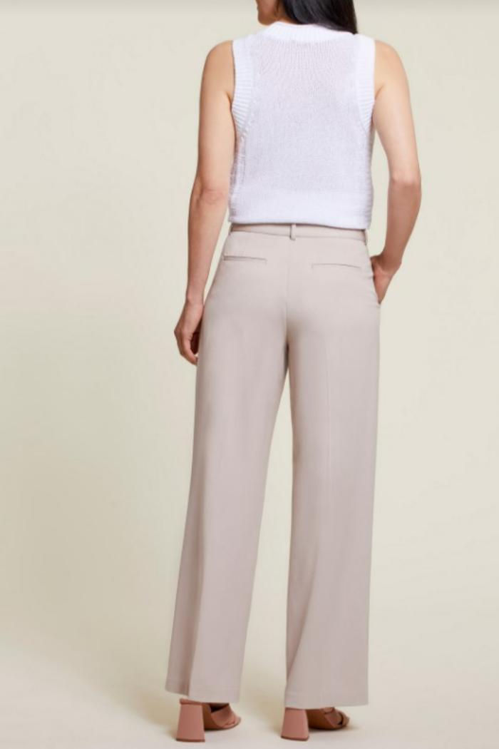 Wide Leg Pleated Trousers Product Image