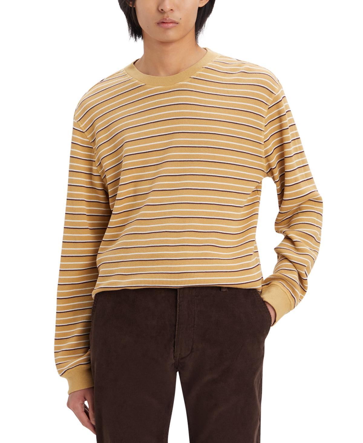 Mens Levis Long Sleeve Standard Fit Thermal T-Shirt Blue Blazer Product Image