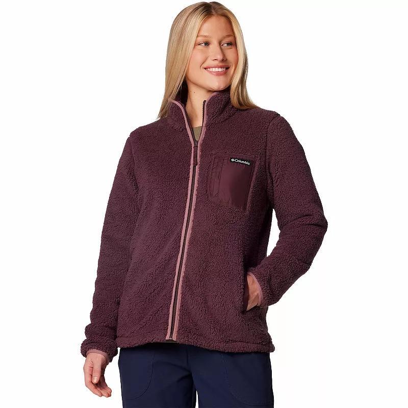 Women's Columbia West Bend II Full-Zip Fleece Jacket, Size: Large, Chalk Product Image