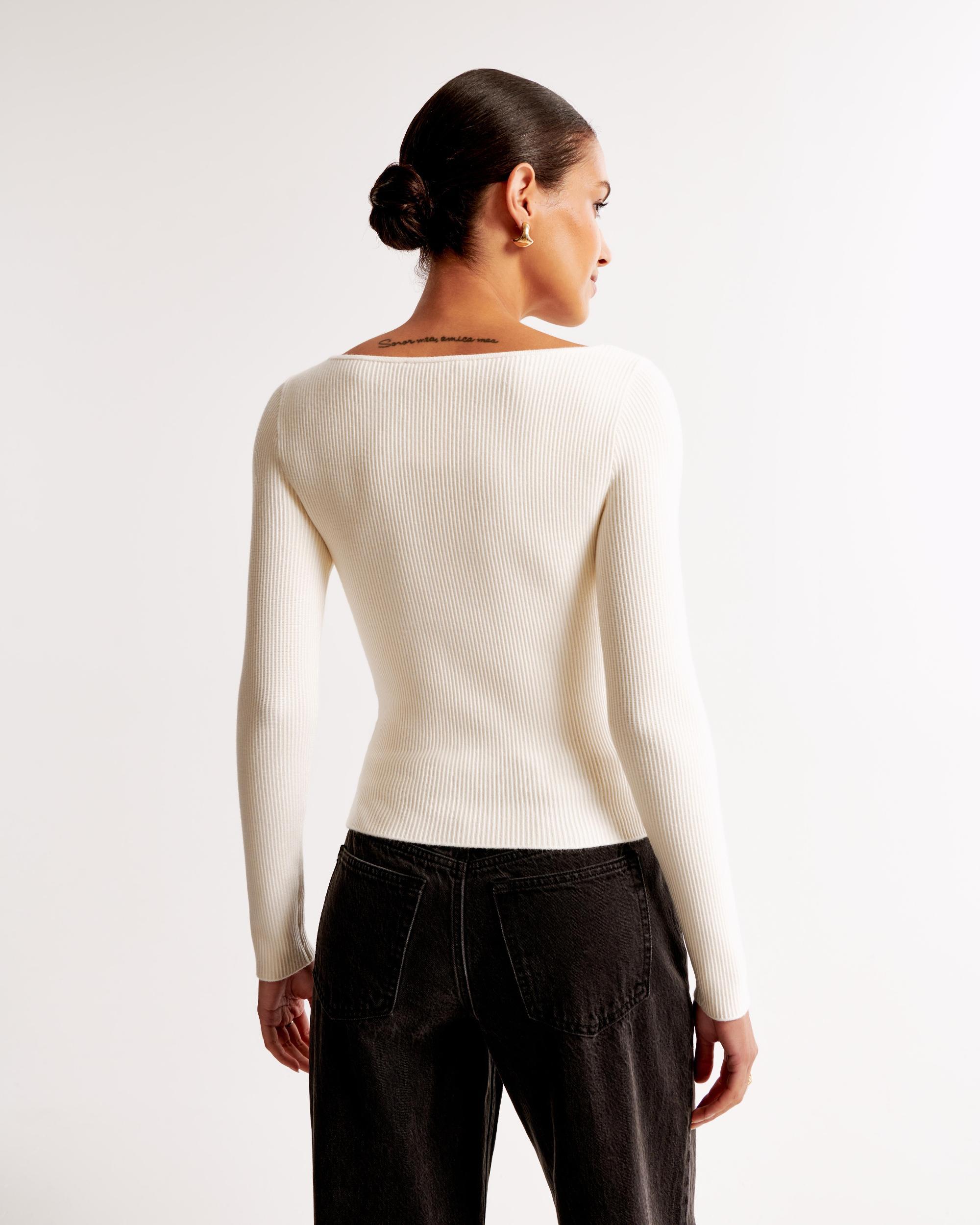 Long-Sleeve Ottoman Slash Top Product Image