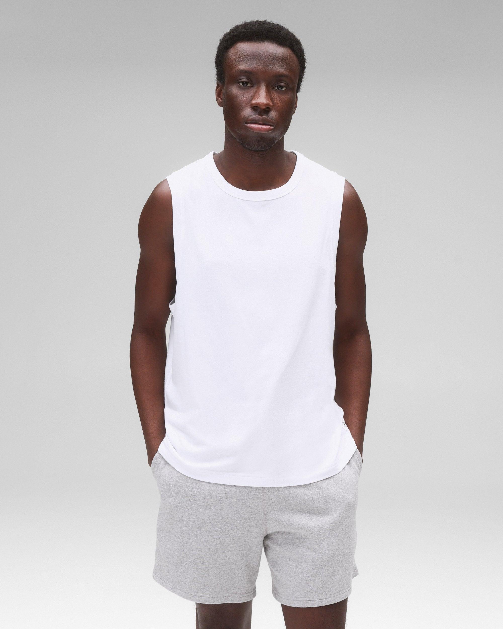 Dual Jersey Slim Sleeveless Shirt Male Product Image