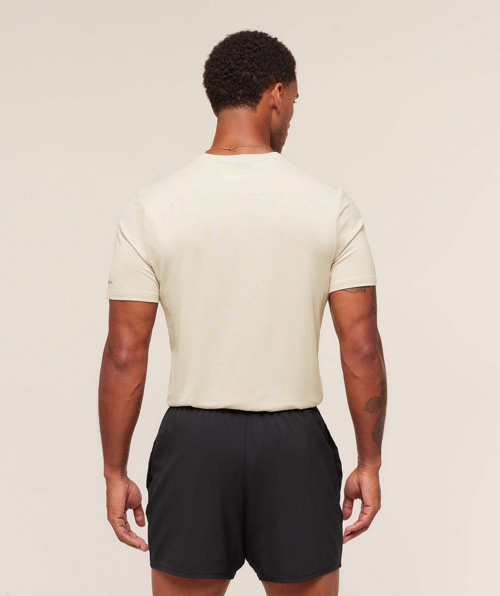 Gymshark Running T-Shirt - Pebble Grey Male Product Image