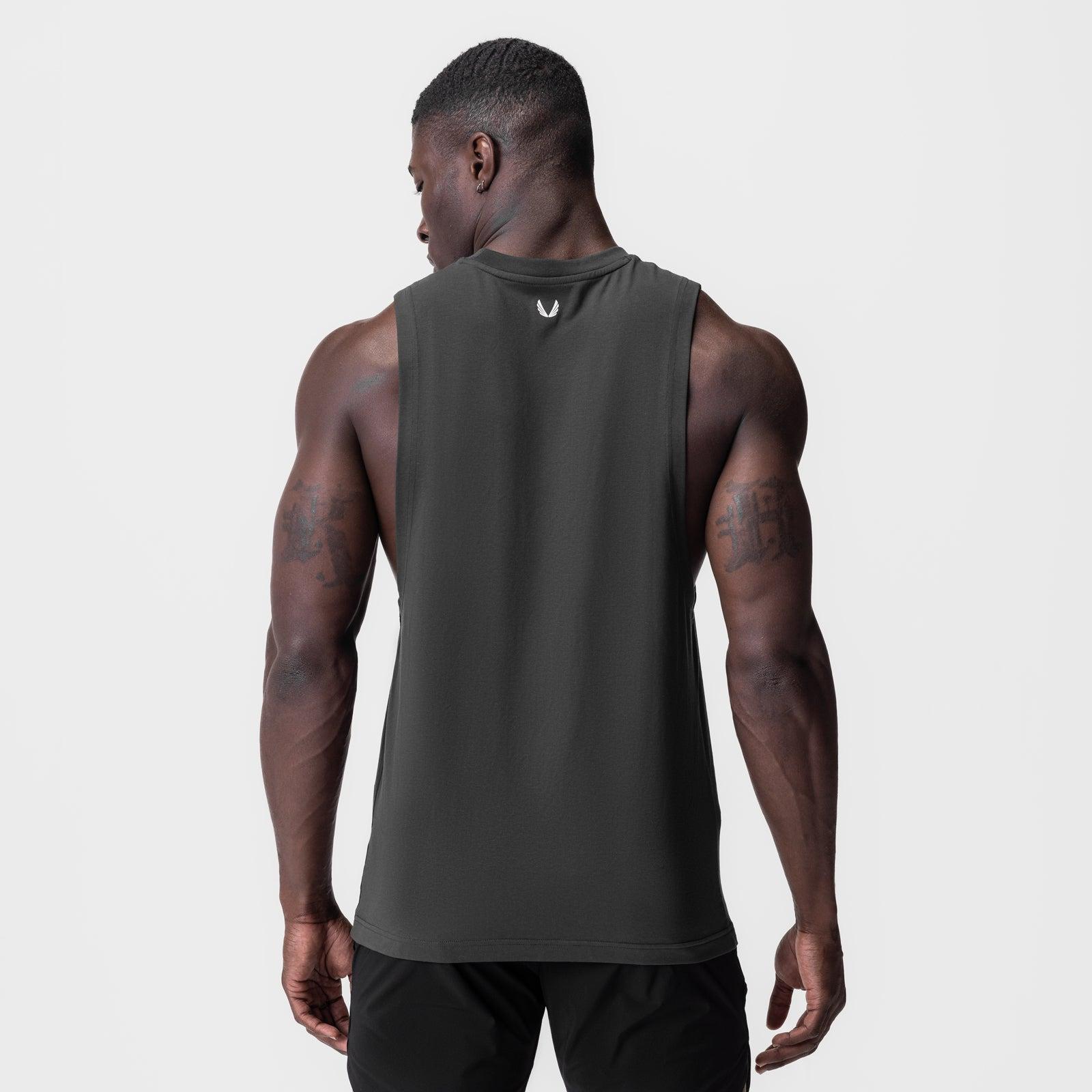 0926. Supima® Muscle Tank - Space Grey Product Image