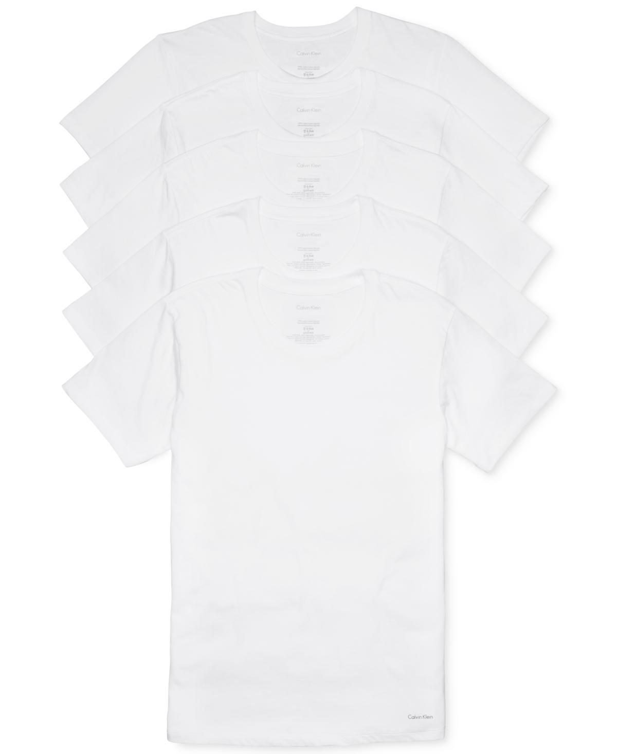 Calvin Klein Underwear Cotton Classics Crew Neck 5-Pack Men's Clothing Product Image