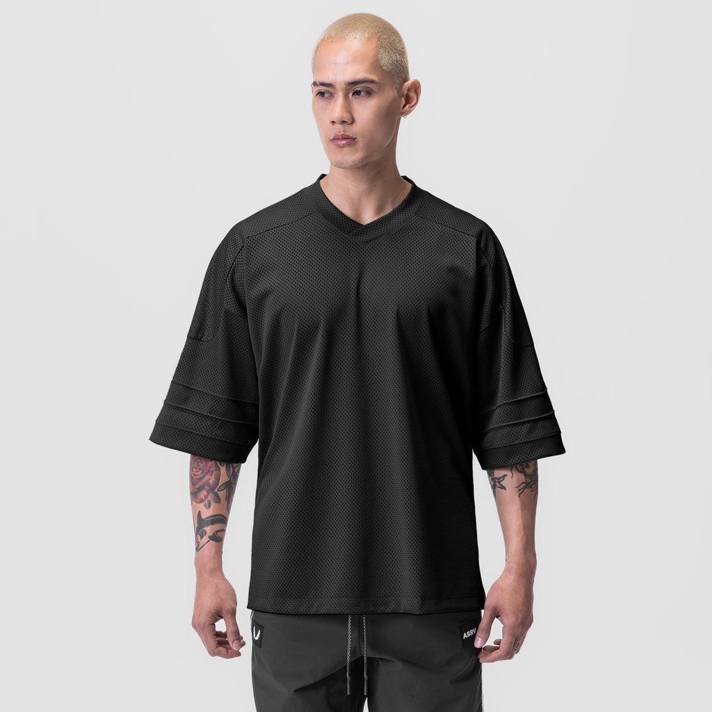 0772. SilverPlus™ Mesh Oversized Jersey - Black Product Image