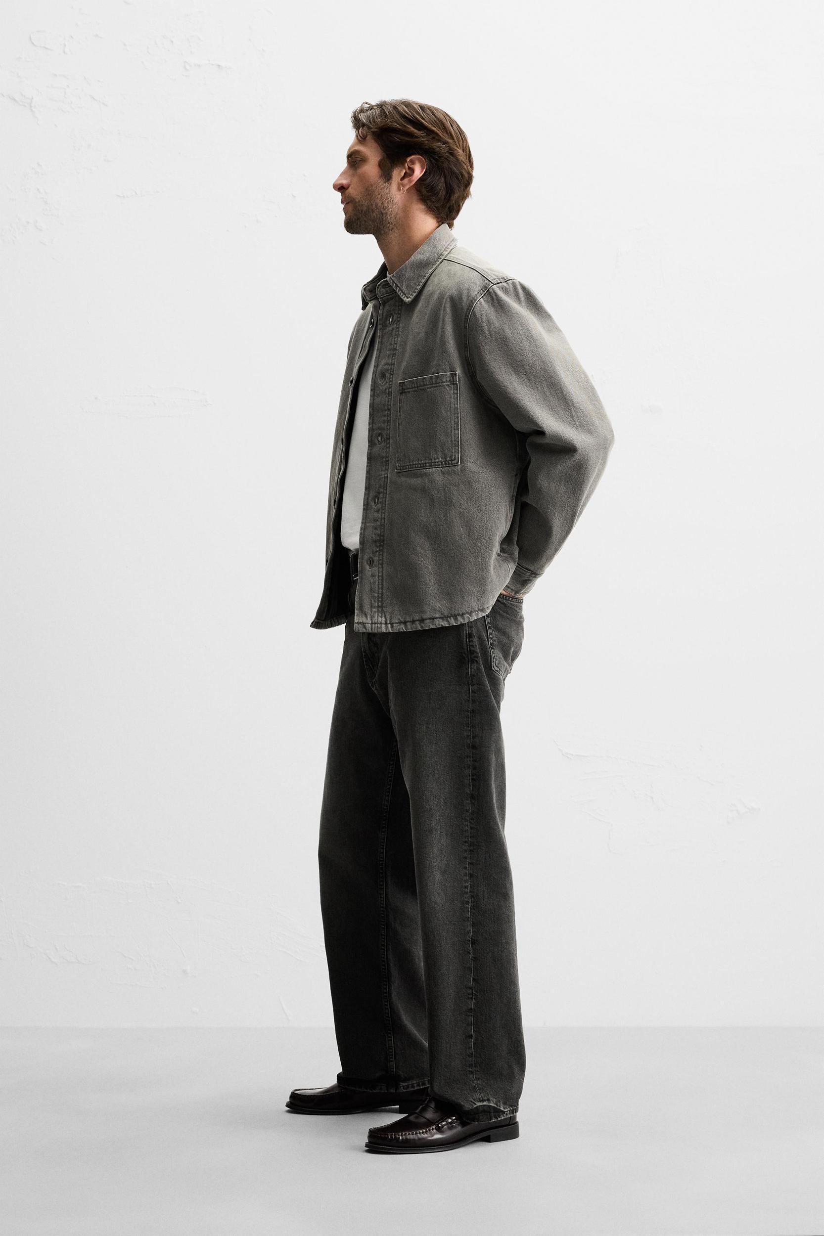WASHED DENIM OVERSHIRT Product Image