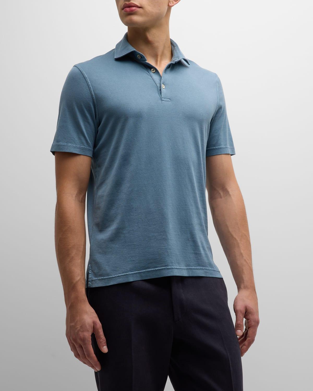 Men's Zero Cotton Jersey Frosted Polo Shirt Product Image