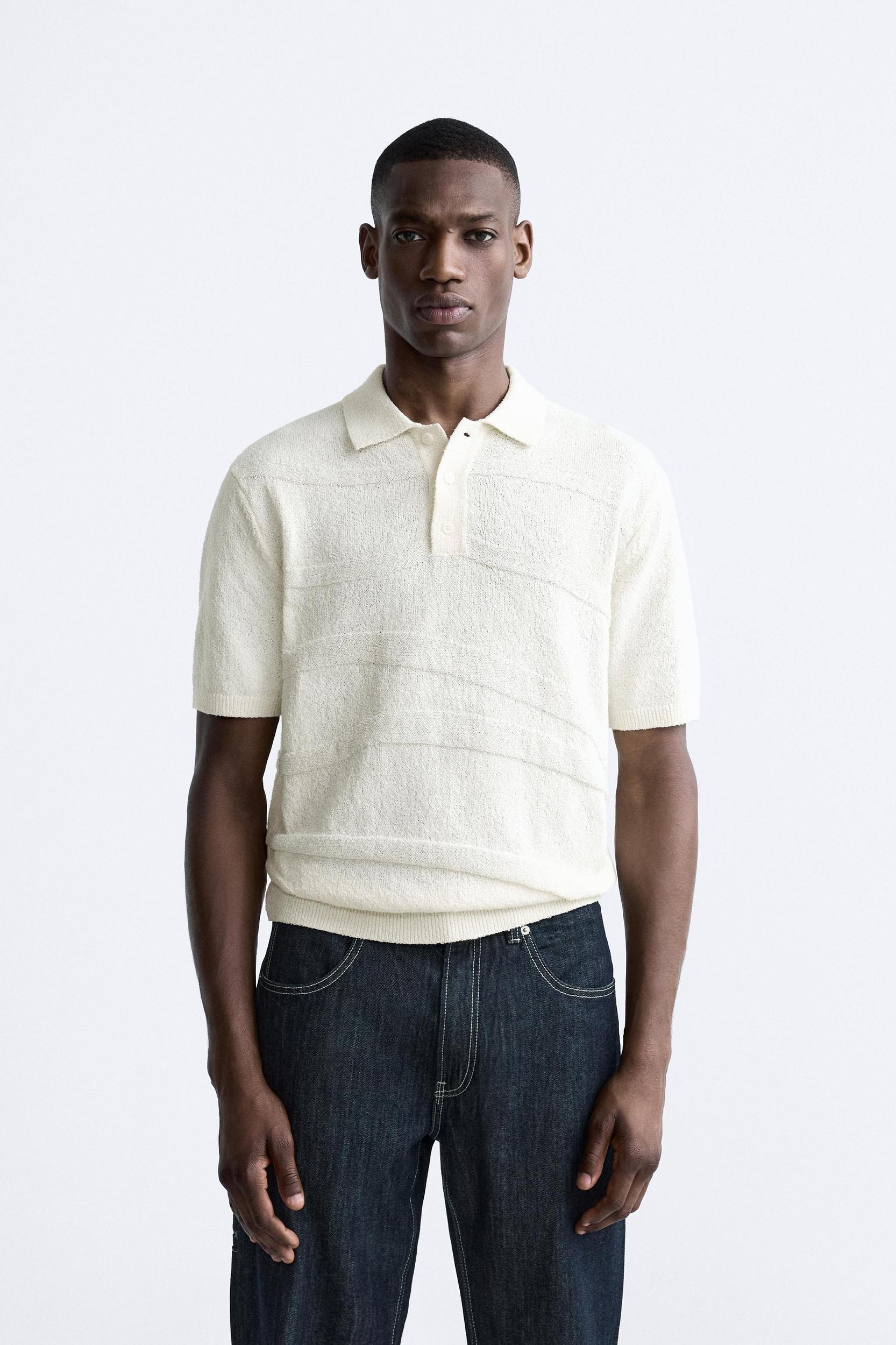 WAVES KNIT POLO Product Image