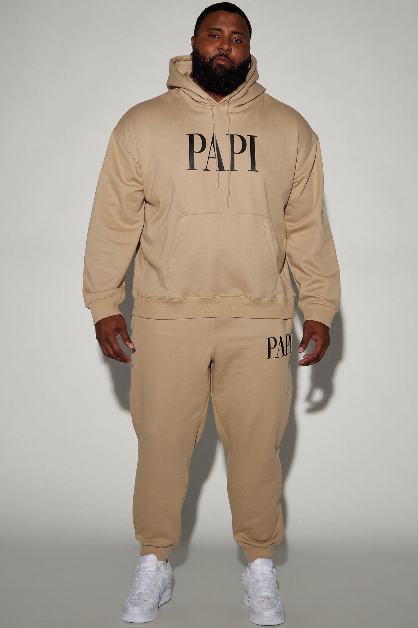 Family Goals Papi Hoodie - Taupe Product Image