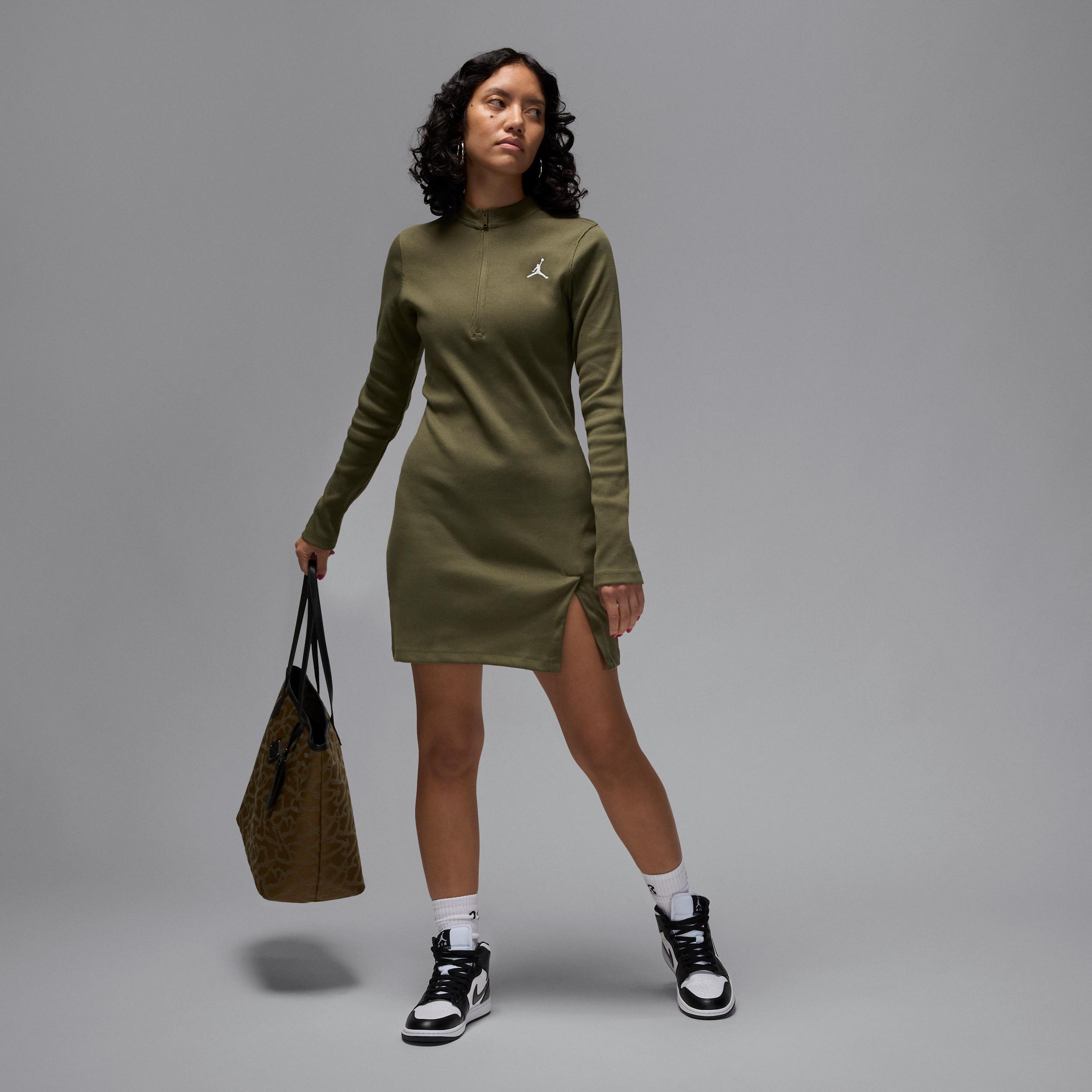 Women's Jordan 1/2-Zip Long-Sleeve Knit Dress Product Image