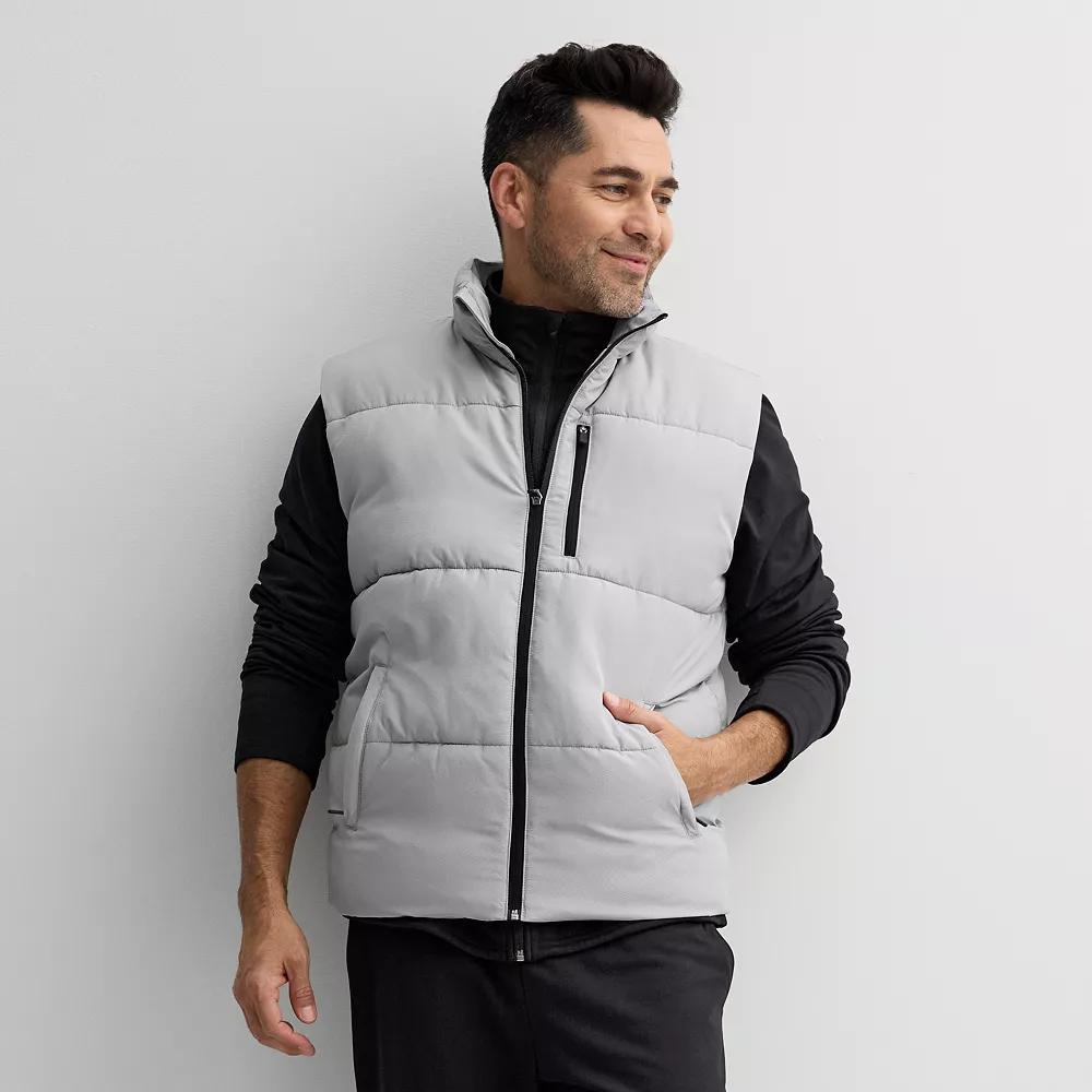 Men's Tek Gear® Puffer Vest, Size: Small, Silver Spring Product Image