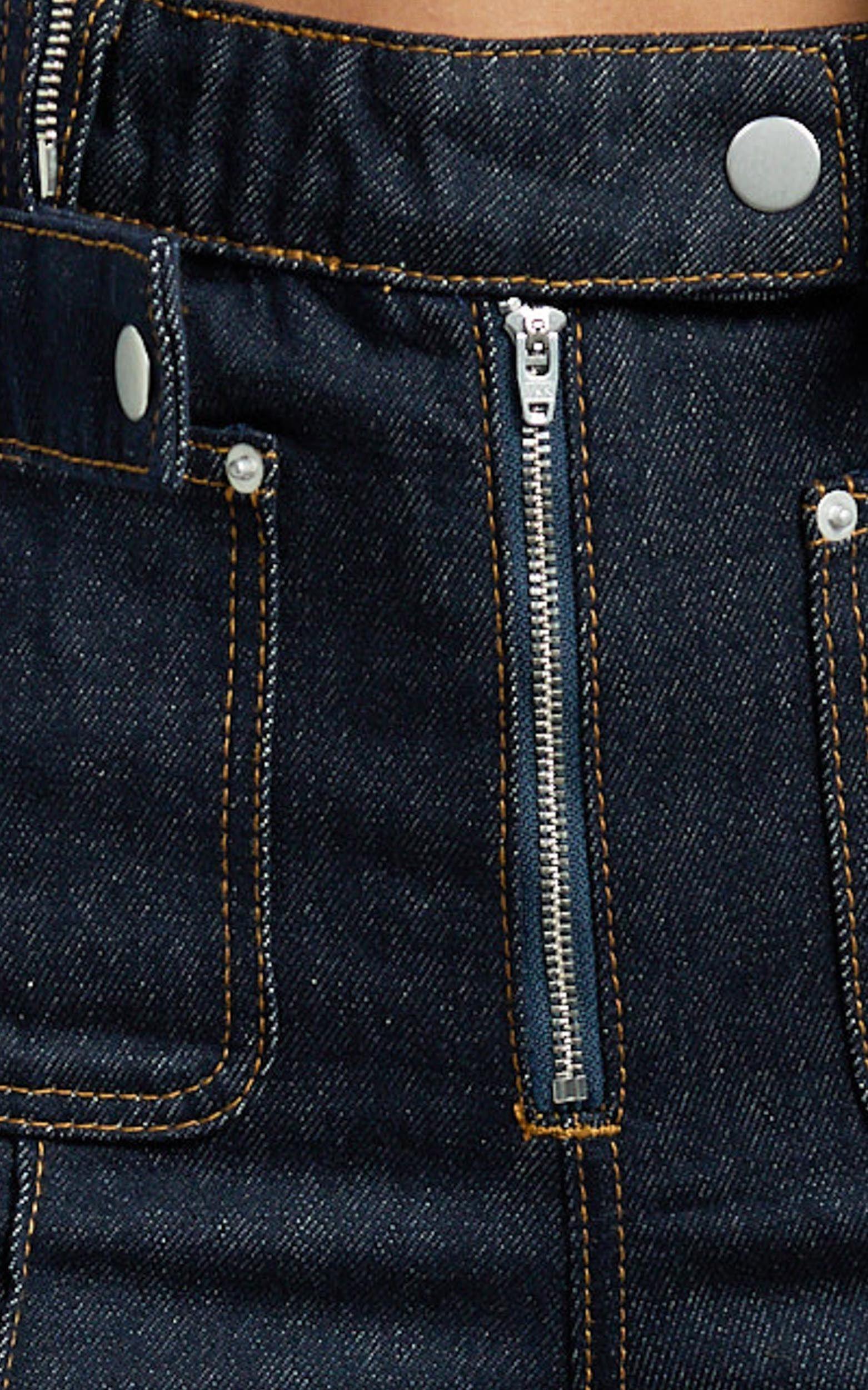 Celia Jeans - High Rise Straight Leg Jeans in Dark Blue Wash Product Image