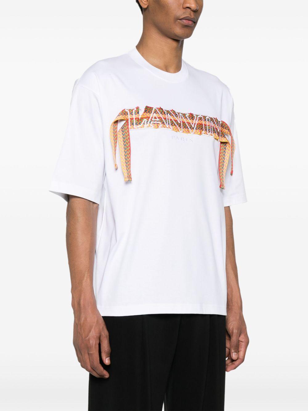 Curb embroidered cotton T-shirt Product Image