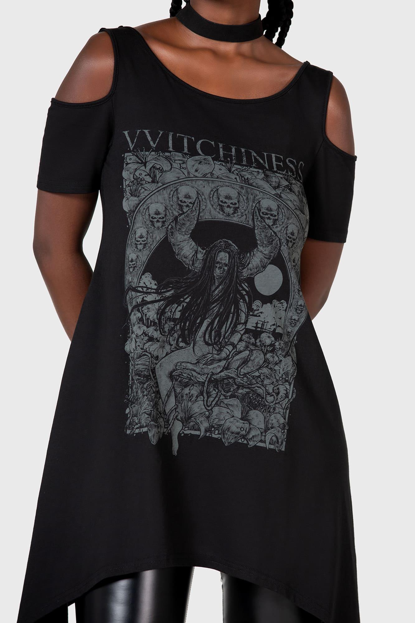 Witchiness Cold Shoulder Top - Resurrect Female Product Image