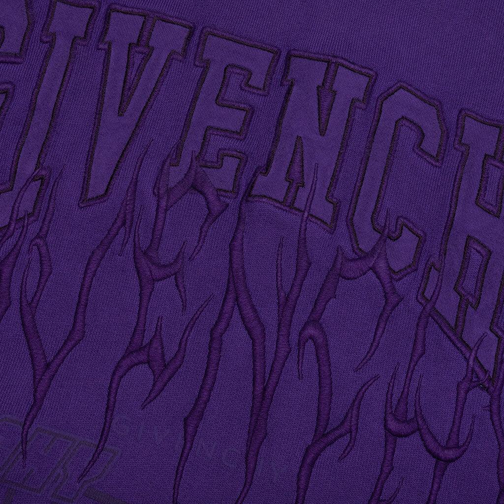 Slim Fit Print Hoodie - Purple Male Product Image