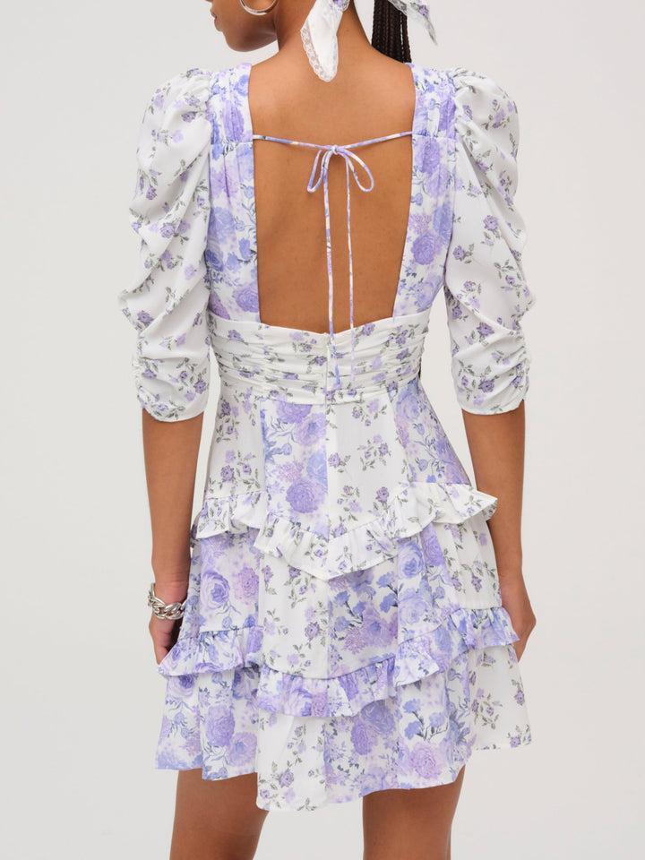 Rosalyn Mini Dress — Purple Product Image