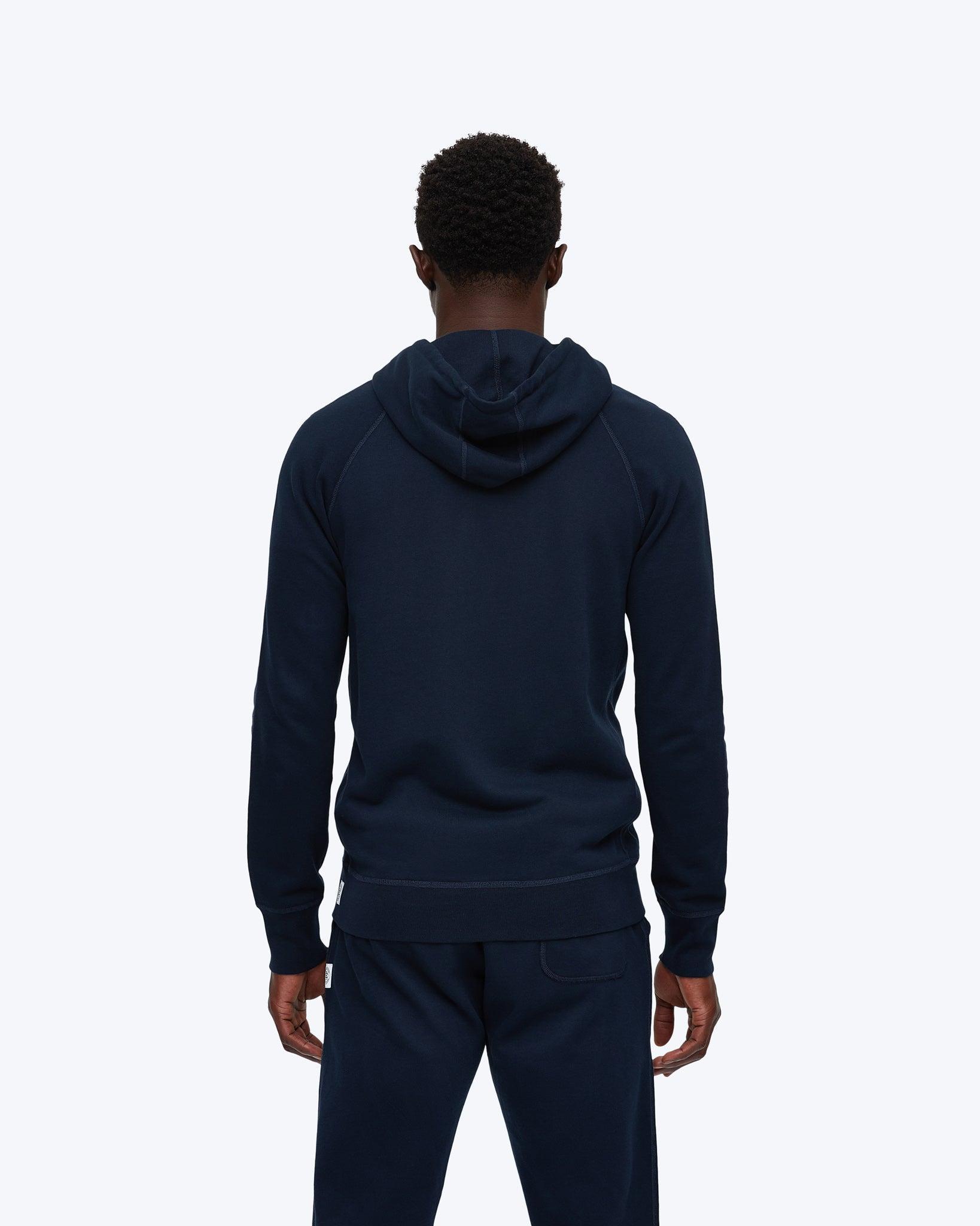 Lightweight Terry Slim Zip Hoodie Male Product Image