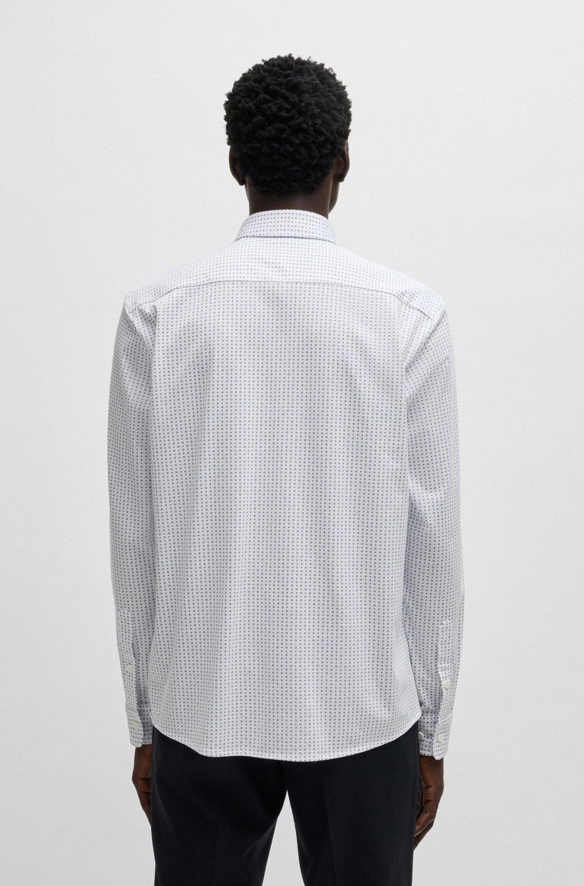 Slim-fit shirt in printed jersey Product Image
