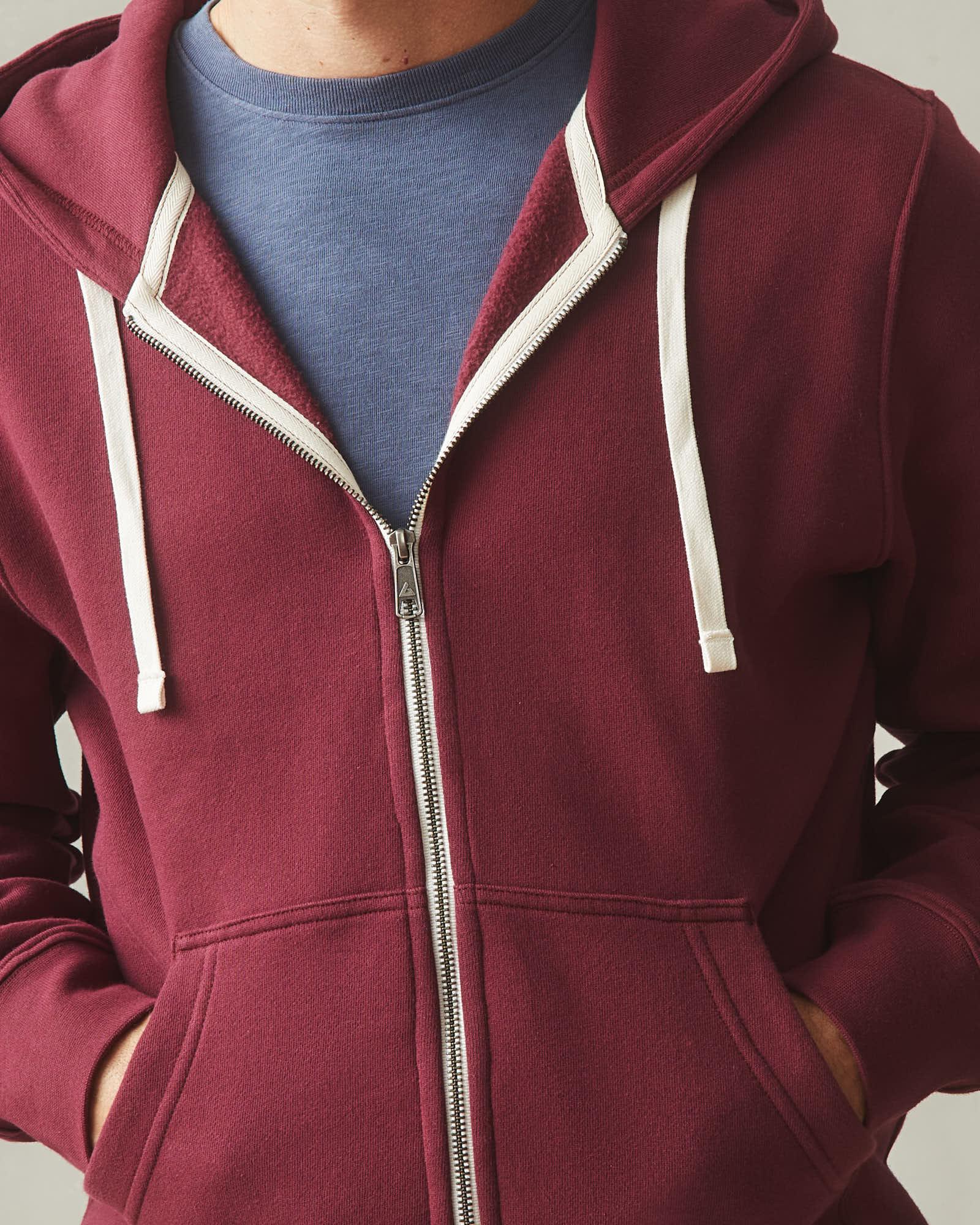 Men's Midweight Full Zip - Zinfandel Product Image