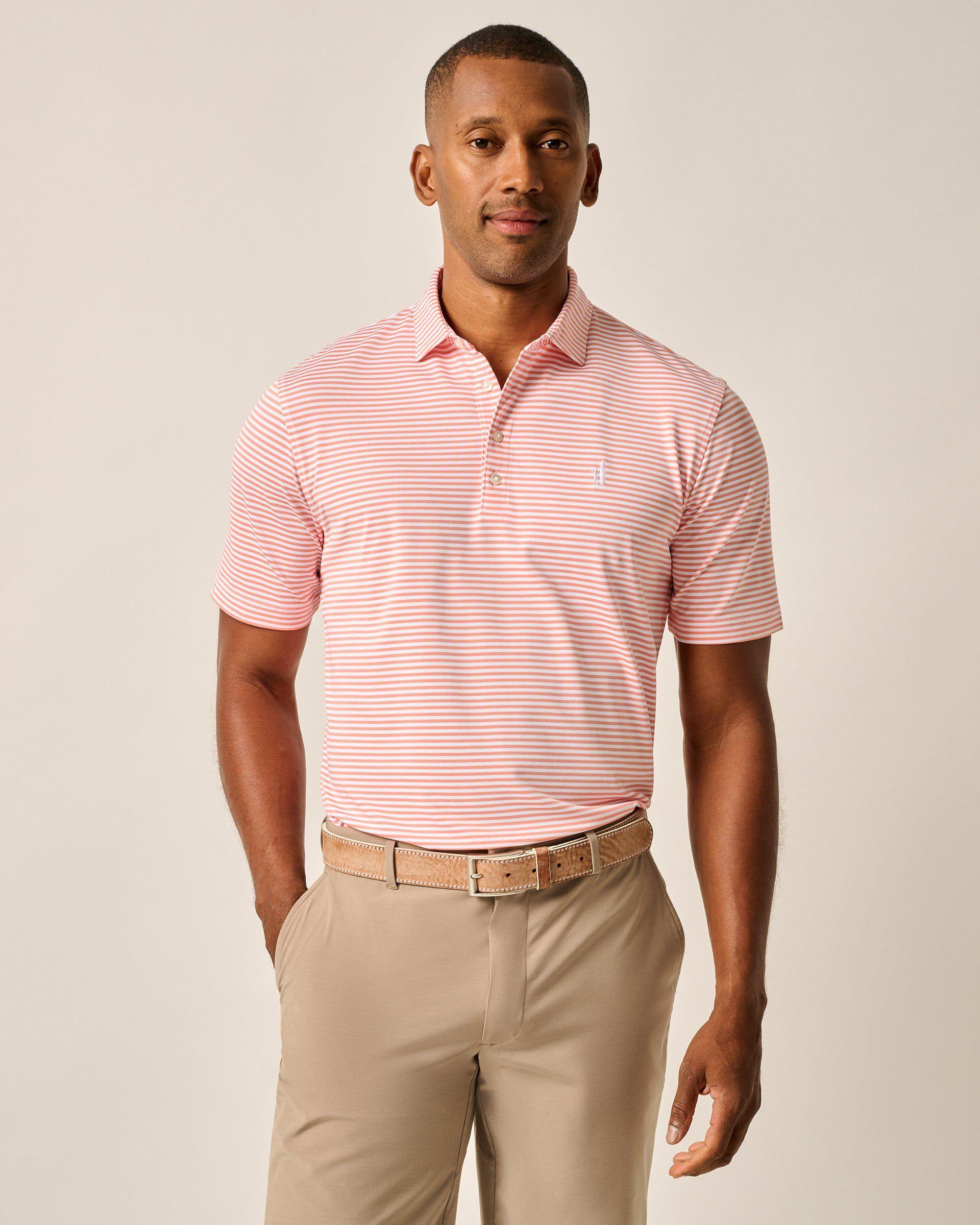 Performance Mesh Polo - Hunter Stripe Male Product Image