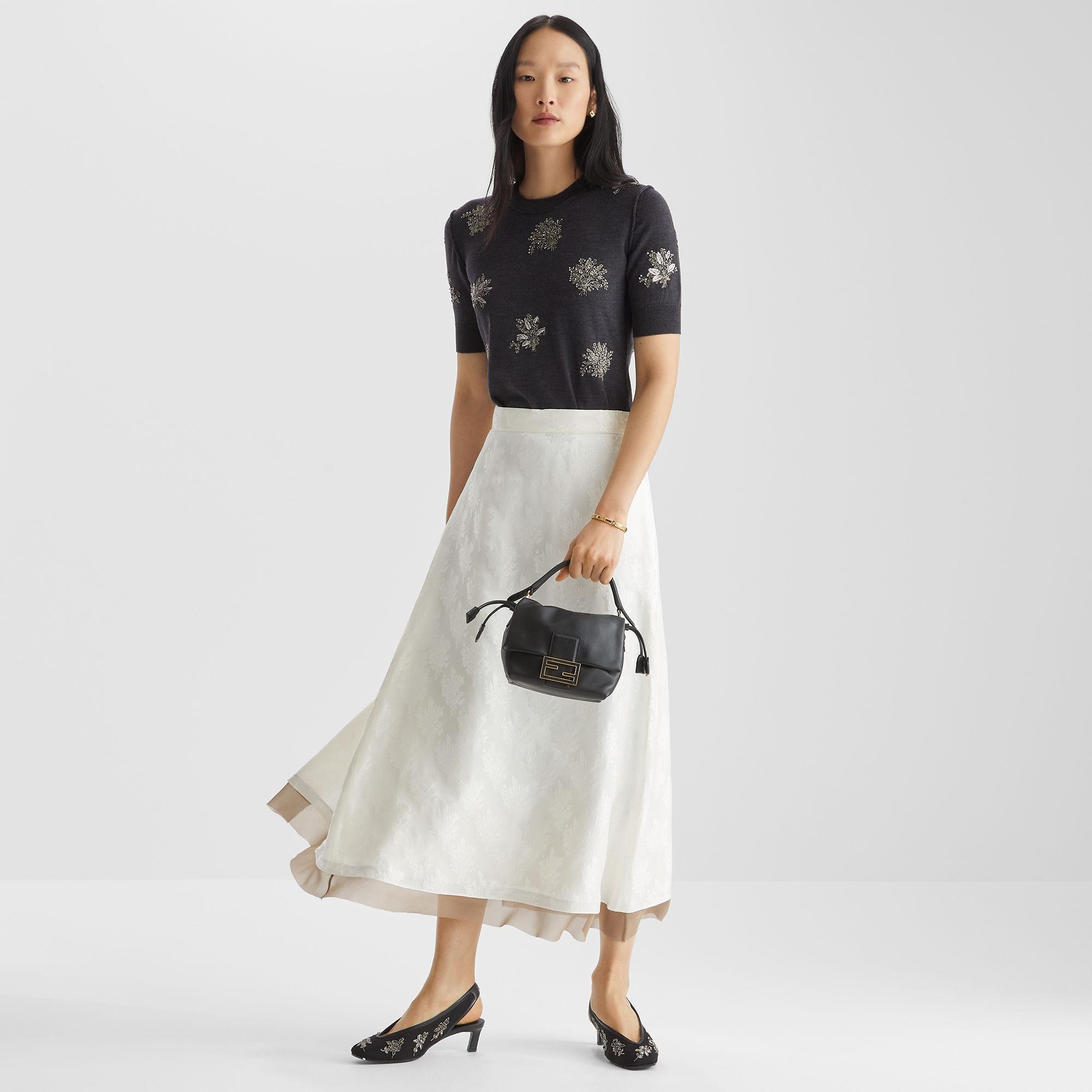 Mamma Baguette SmallBlack nappa leather mini bag Product Image