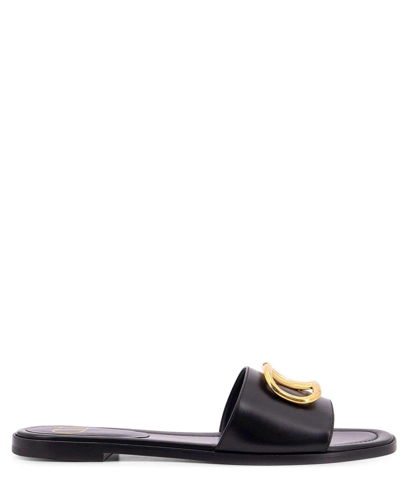 VALENTINO GARAVANI Vlogo Sandals In Black Product Image