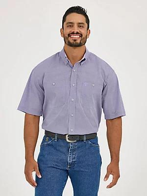 Wrangler® George Strait™ Short Sleeve Two Pocket Button Down Shirt | Men's SHIRTS | Wrangler® Product Image