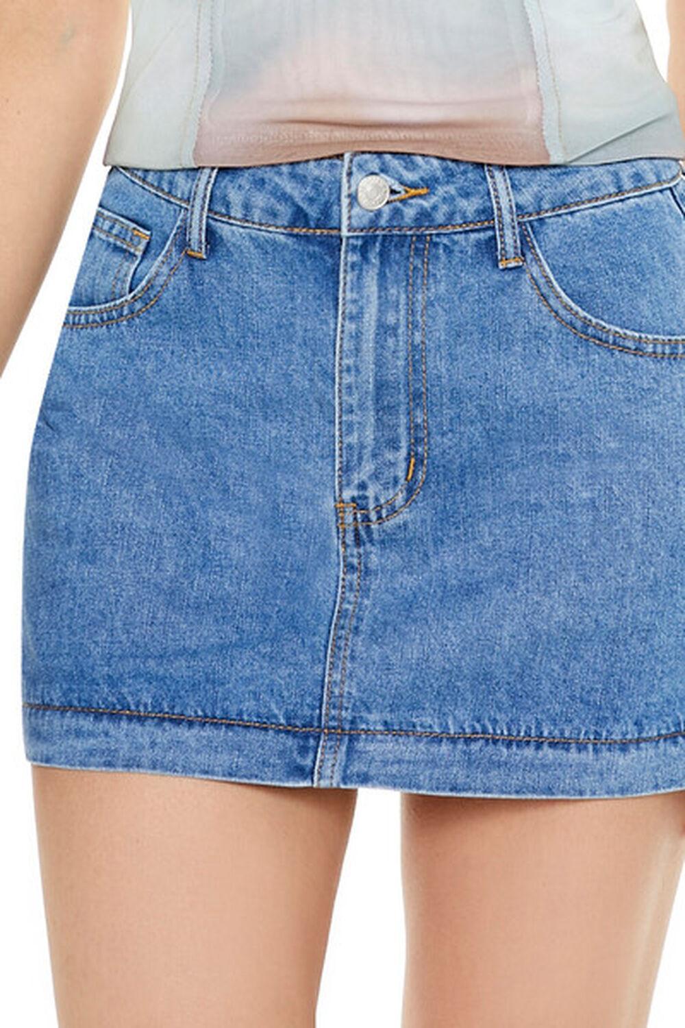 Convertible Denim Maxi Skirt | Forever 21 Product Image