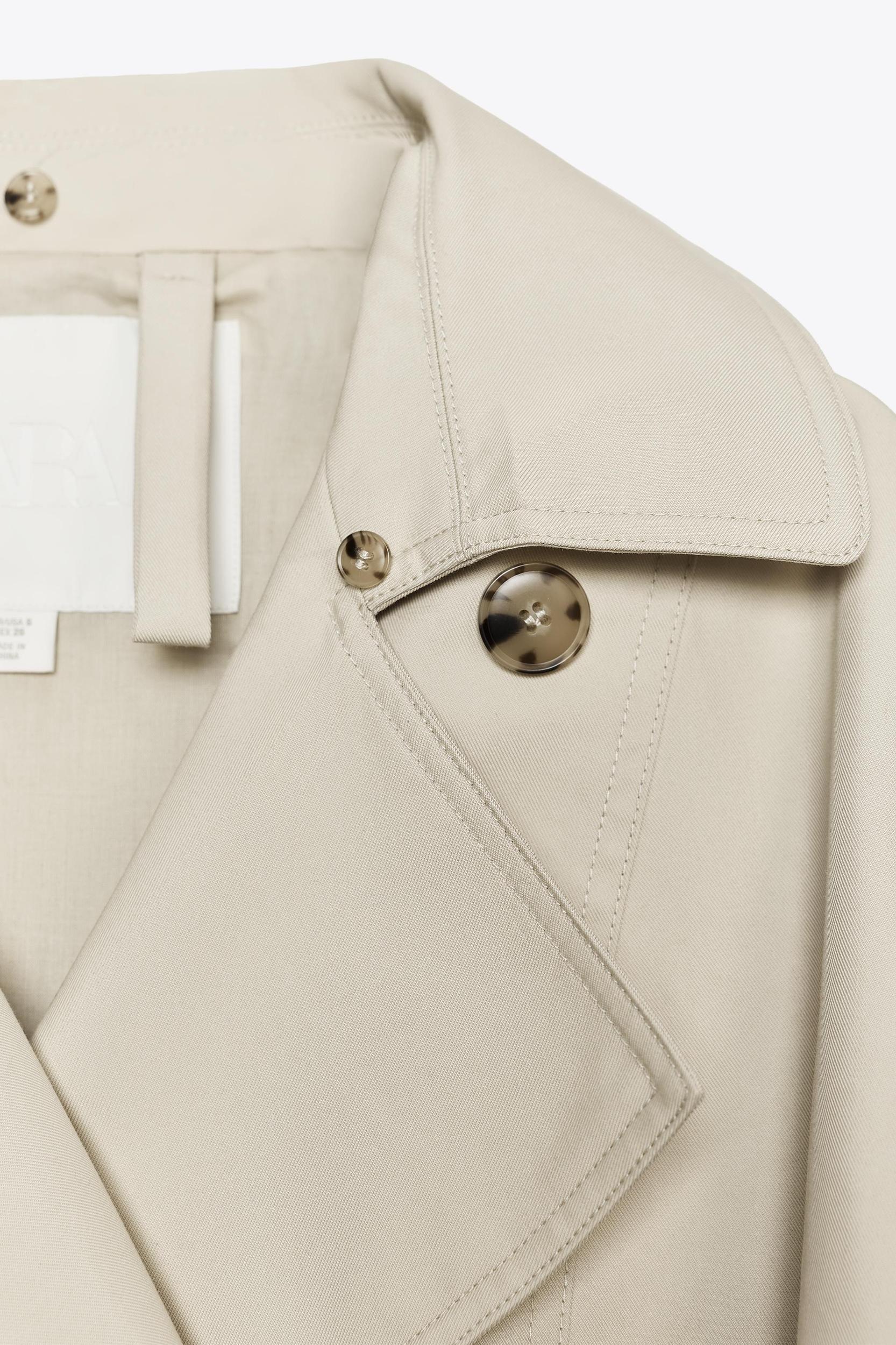 ZW COLLECTION WATER REPELLENT SHORT TRENCH COAT Product Image