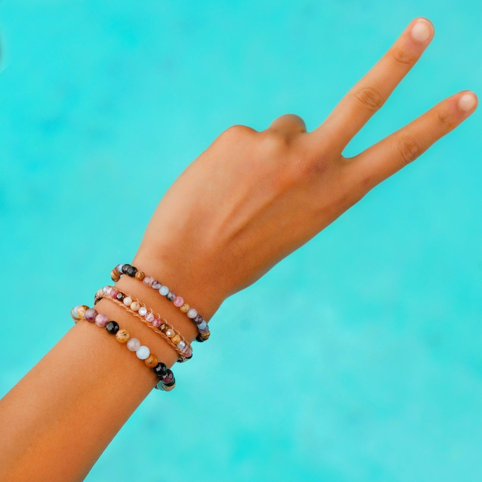 Peace + Happiness 6mm Healing Bracelet Product Image