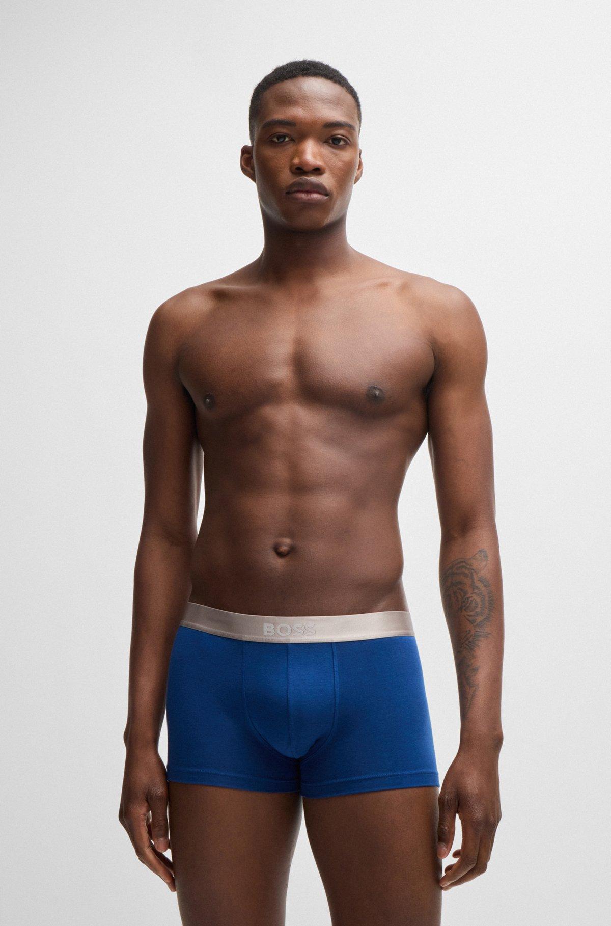 Three-pack of trunks with logo waistbands Product Image