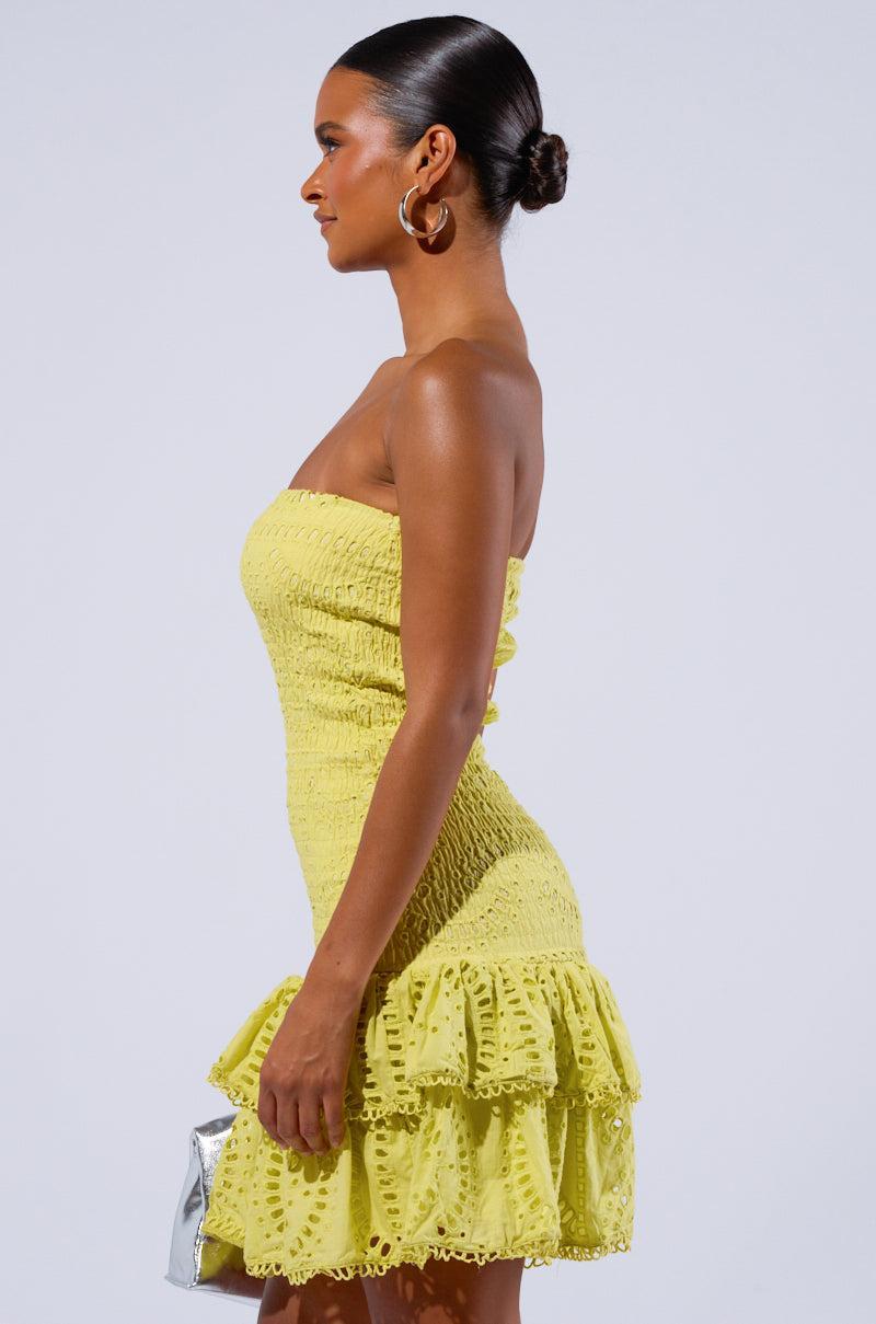 READY FOR SUMMER RUFFLE MINI DRESS Product Image